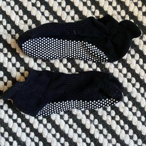 Three Pairs of Black and White Sticky Socks